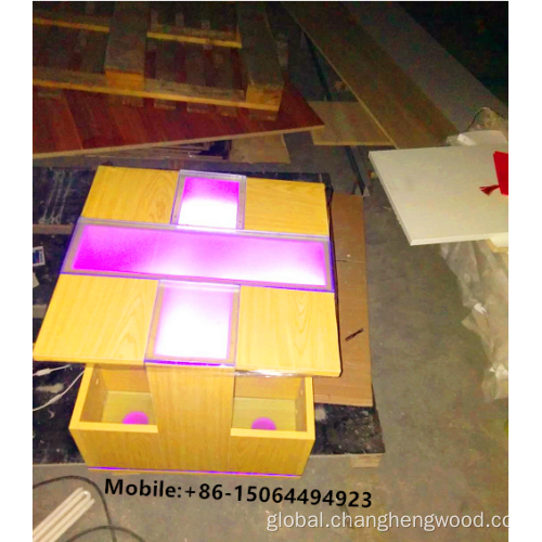 Movable Coffee Table with LED Light Hot sale movable small coffee table with LED light Supplier